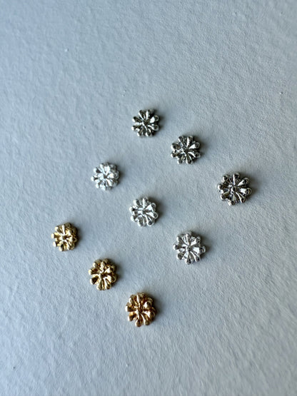 【A001】flower parts-gold/silver/chrom silver- size:5mm